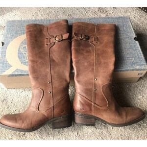 BORN Mercado Knee High Boot Women's Size 6 Cognac Brown Brand New MSRP: $200